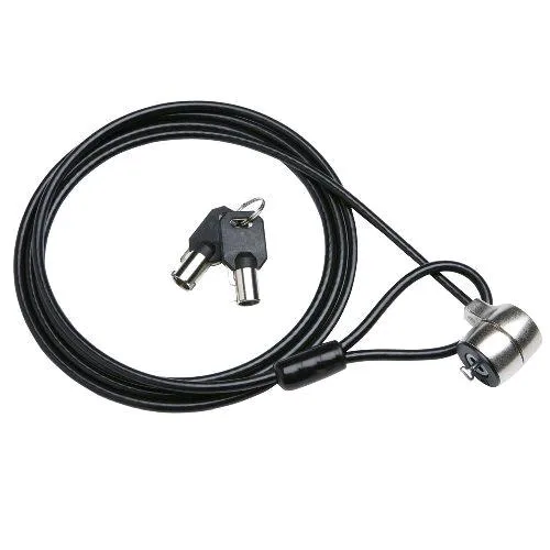 Encore En-NK-En-NK-105M Notebook Security Lock Lucchetto di Sicurezza per Computer con Cavo in Acciaio Extra Security Nero 1.8m