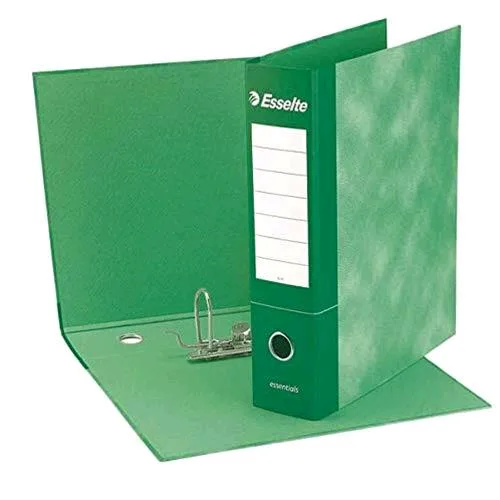 Esselte Essential G74 Registratore Formato Protocollo 230X330X50 mm Col. Verde Conf 8 Pz.