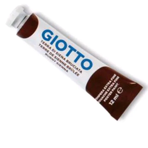 Giotto Tempera in Tubo da 12ml Terre di Siena Bruciata Conf 6 Pz.
