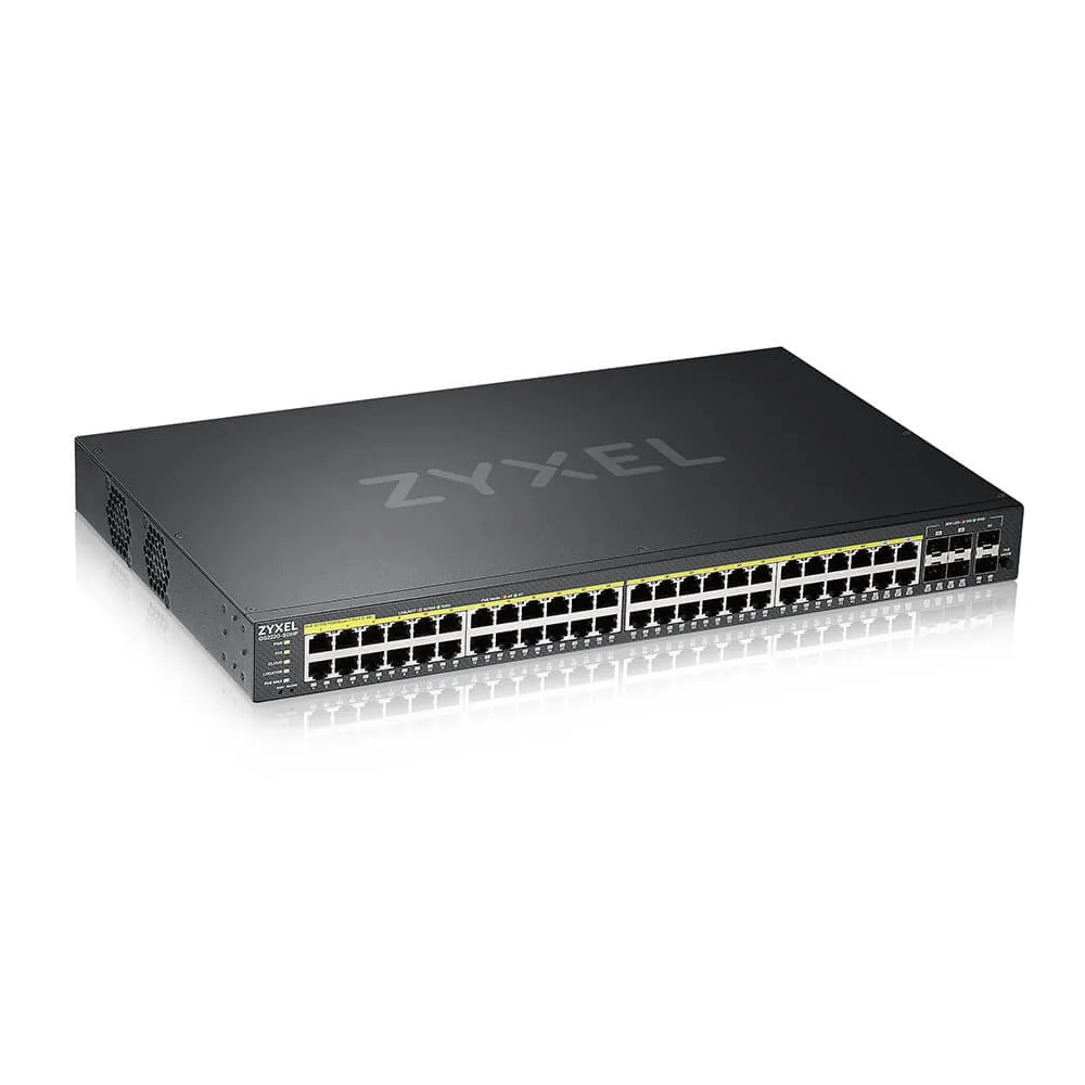 SWITCH ZYXEL GS2220-50HP 44LANPOE+4COMBOSFP+2SFP MANAGED
