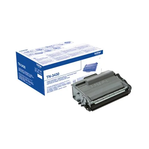 Brother TN-3430 Toner Nero per HL-L5000D/L5100DN/L6400DW/L6400DWT DCP-L5500DN/L6600DW 3.000 Pag