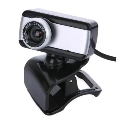 Encore En-WB-183 Webcam HD con Microfono 640X480 30FPS Sensore Cmos Cavo USB 1.8M Nero Argento