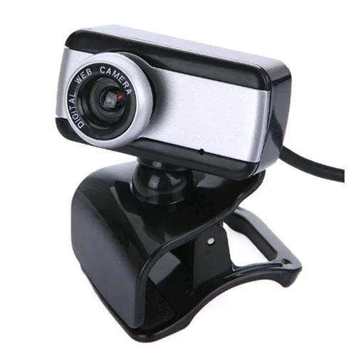 Encore En-WB-183 Webcam HD con Microfono 640X480 30FPS Sensore Cmos Cavo USB 1.8M Nero Argento