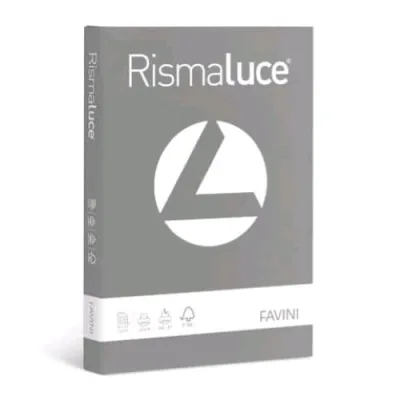 Cartotecnica Favini Rismaluce Risma da 125 Fogli 200 g 21 x 29.7 cm A4 Pietra