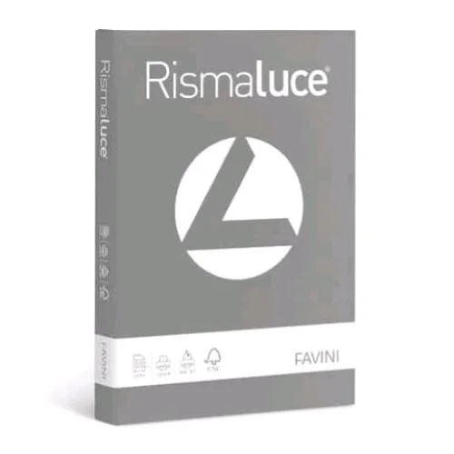 Cartotecnica Favini Rismaluce Risma da 125 Fogli 200 g 21 x 29.7 cm A4 Pietra