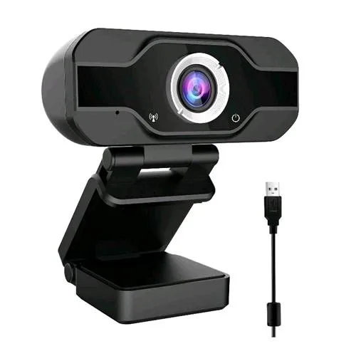 Encore En-WB-FHD02 Webcam Full HD 1920X1080P a 30FPS Microfono Integrato Cavo USB 2.0 Lungo 1.5M Lente 4P Nero