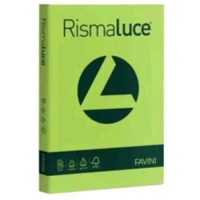 Cartotecnica Favini Rismaluce Risma da 125 Fogli 200 g 21 x 29.7 cm A4 Pistacchio