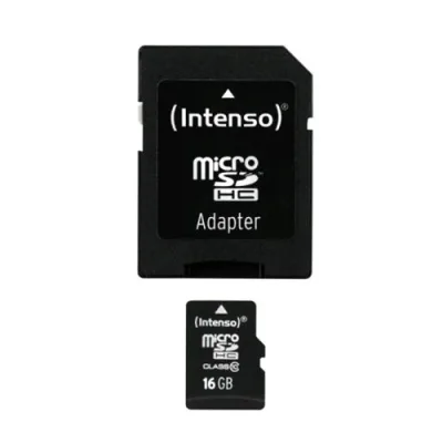 Intenso 3413470 Scheda Micro SD HC 16GB Classe 10 con Adattatore SD