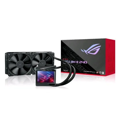 ASUS Rog Ryujin 240 II Dissipatore a Liquido per CPU Display LCD a Colori da 3.5" Lga 1150-1200 AM4 TR4 Black