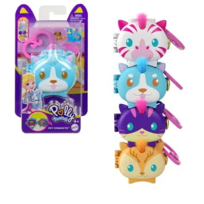 Mattel Polly Pocket Pet Cofanetti Animaletti con Piccoli Mondi in Miniatura Modello Casuale