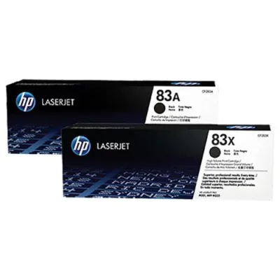 HP 83AD 2 x Toner Nero per Stamapnti Laser HP 1.500 PG (CF283AD)