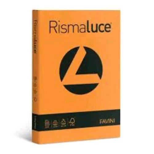 Cartotecnica Favini Rismaluce Risma da 125FOGLI 200 g 29.7 x 42 cm A3 Arancio