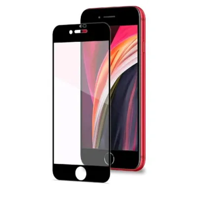 Celly Full Glass Apple iPHONE Seconda Gen /8/7/6S/6 Trasparente Black