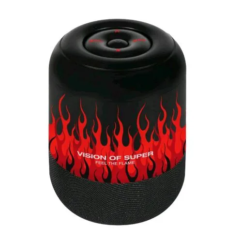 Celly Vosspeaker Altoparlante Wireless Vision Of Super Collezione Vos 5W Bassi Profondi fino a 8 Ore di Autonomia Nero Rosso