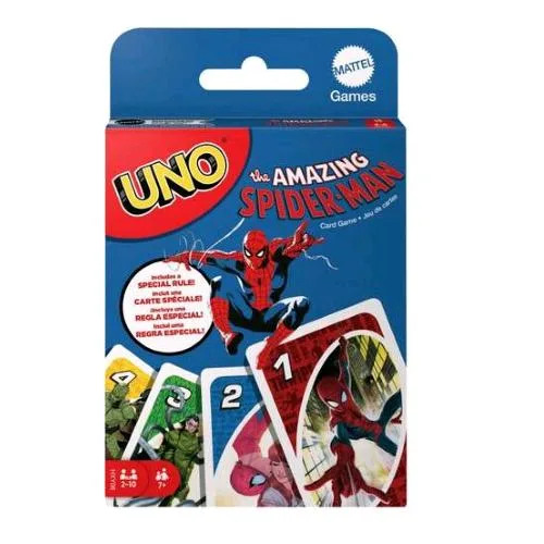 Mattel Uno Gioco di Carte a Tema Spider Man