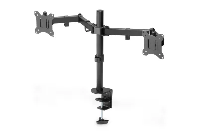 STAFFA TV/MONITOR DA TAVOLO MORSA DIMENSIONI DA 13 A 32 2 MONITOR