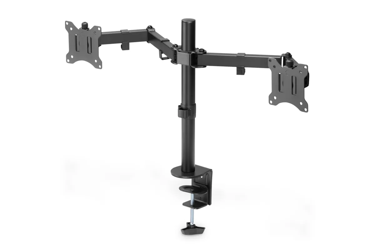 STAFFA TV/MONITOR DA TAVOLO MORSA DIMENSIONI DA 13 A 32 2 MONITOR