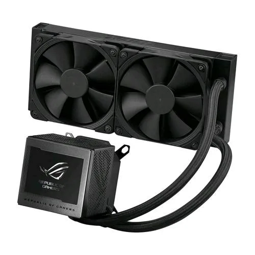 ASUS Rog Ryujin III 240 Raffreddatore per CPU All-in-One LCD da 3.5" Pollici Pompa Asetek di 8A Generazione 2XVENTOLE 2000 PWM da 120 mm Colore Nero