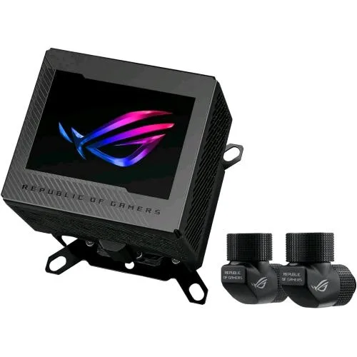 ASUS Rog Ryujin III WB Dissipatore a Liquido in Lega di Rame Schermo LCD 3.5" Ventola VR Integrata Raccordi Rog