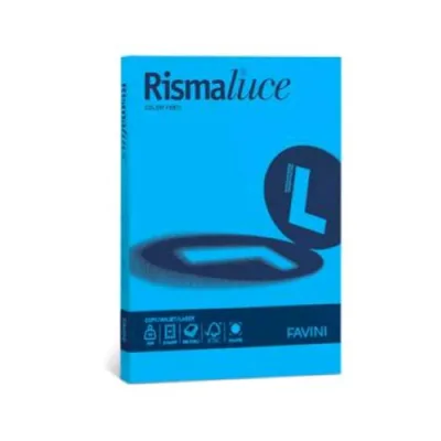 Cartotecnica Favini Rismaluce Risma da 200 Fogli 140 g 29.7 x 42 cm A3 Azzurro