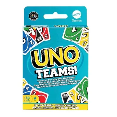 Mattel Uno Teams Gioco di Carte Versione a Squadre