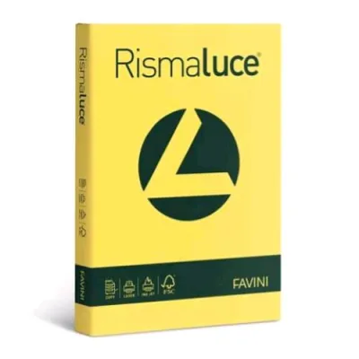 Cartotecnica Favini Rismaluce Risma da 200 Fogli 140 g 29.7 x 42 cm A3 Giallo Sole