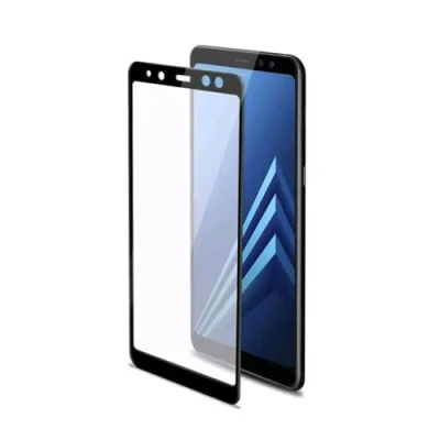 Celly Full Glass Samsung Galaxy A8 (2018) Screen Protector Black