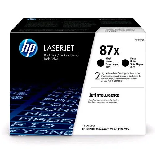 HP 87XD Toner Nero per Stampanti Laser HP 18.000 Pag 2 pz