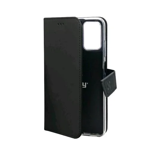 Celly Wally Apple iPHONE 14 Custodia a Portafoglio con Flap Magnetico e Taschine Interne Portadocumenti Black