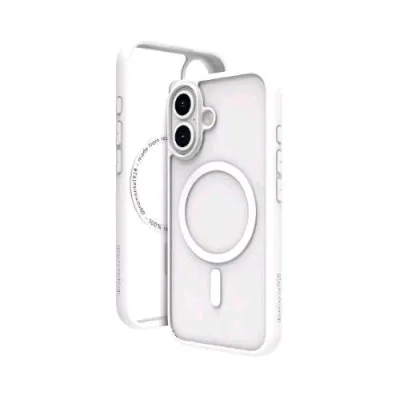 DBRAMANTE 1928 Apple iPHONE 16 Cover in PVC Magsafe Bianco