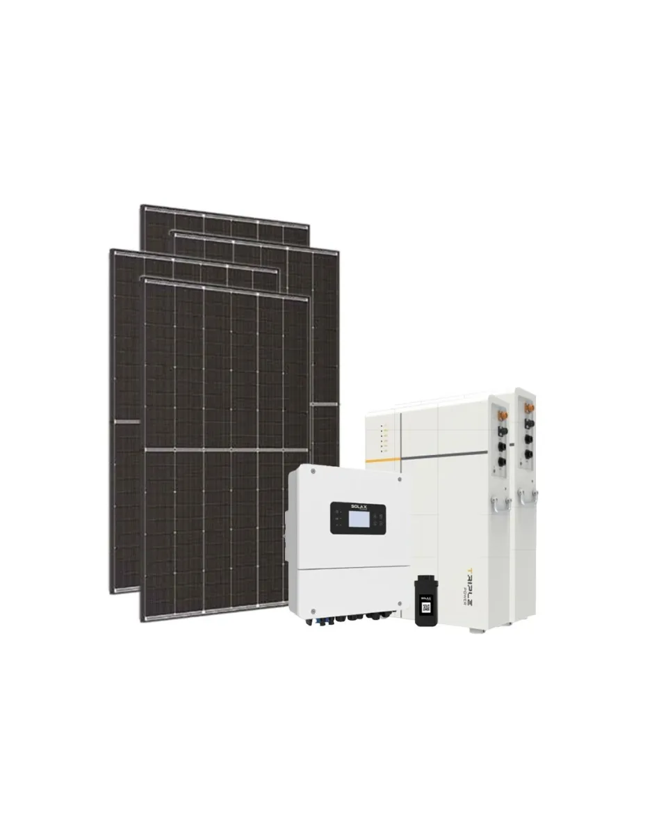 Kit fotovoltaico monofase 5400W inverter Solax Power 5kW LV batteria al litio TP-LD53 10.6KWh