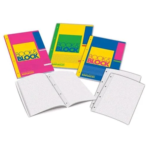 Blasetti Blocco Collato e Forato A4 80g Righe 1R 40 Fogli Conf 5 Pz.
