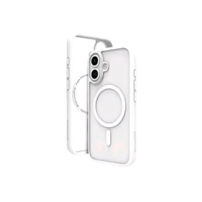 DBRAMANTE 1928 Apple iPHONE 16 Plus Cover in PVC Magsafe Bianco