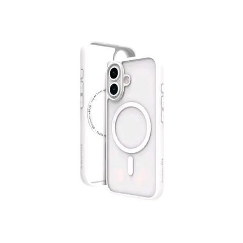 DBRAMANTE 1928 Apple iPHONE 16 Plus Cover in PVC Magsafe Bianco