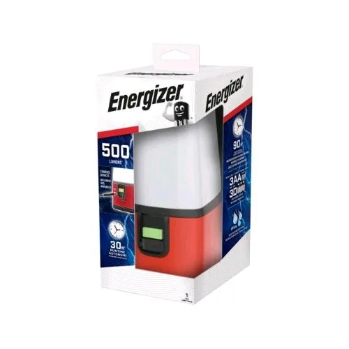 Energizer Camping Lantern Lampada da Campeggio 500 Lumen a 360 Gradi Tre Modalita' di Illuminazione