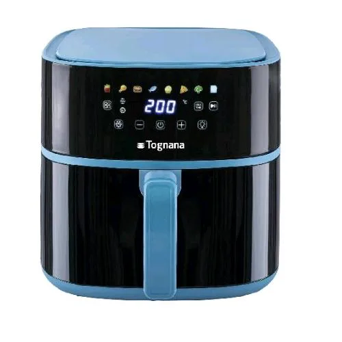 Tognana Porcellane Iridea Friggitrice Ad Aria 8 l 1500W 8 Programmi Temperatura Regolabile con Timer Display Digitale Carta da Zucchero