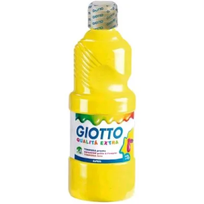 Giotto Tempera Pronta Flacone da 500 ml Giallo Primario