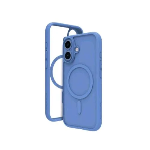 DBRAMANTE 1928 Apple iPHONE 16 Plus Cover in PVC Magsafe Indigo