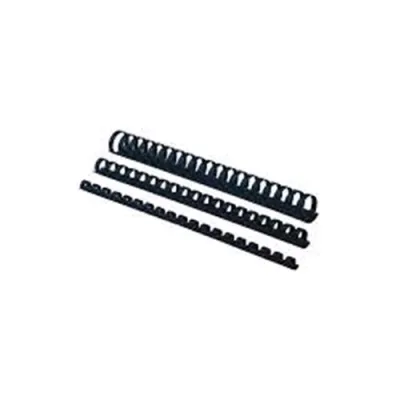 Fellowes Dorso a Spirale in Plastica Passo 14.28 mm 21 Anelli da 10 mm A4 Rilegatura Min. 41 Max 55 Fogli Col. Nero Conf 100 Pz.
