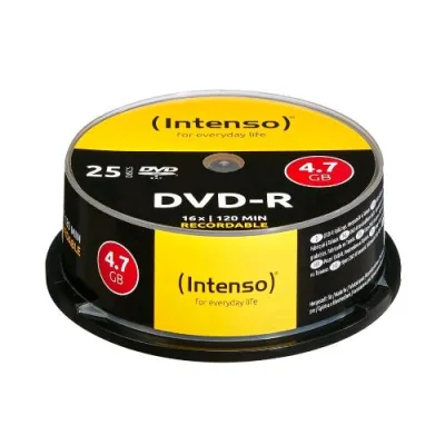 Intenso 4101154 Disco Vergine DVD-R 4.7GB 16X Spindle Recordable 25 pz