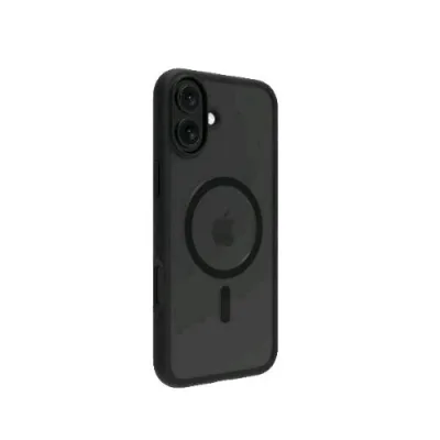 DBRAMANTE 1928 Apple iPHONE 16 Plus Cover in PVC Magsafe Nero