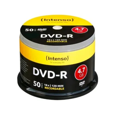 Intenso 4101155 Disco Vergine DVD-R 4.7GB 16X Recordable 50 pz