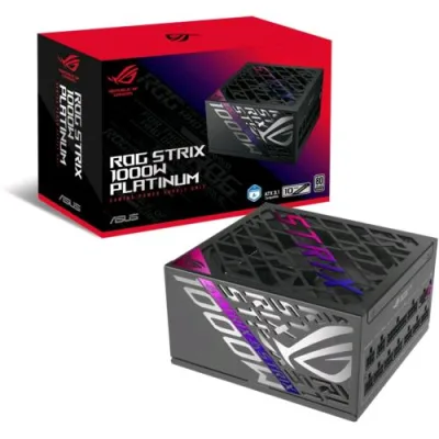 ASUS Rog Strix 1000P Gaming Alimentatore 1.000 W Modulare 80 Plus Platinum Pcle Gen 5.0 ATX 3.1 Ventola con Doppio Cuscinetto a Sfera Nero