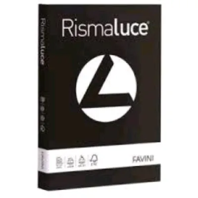Cartotecnica Favini Rismaluce Risma da 300 Fogli 90 g 29.7 x 21 cm A4 Nero