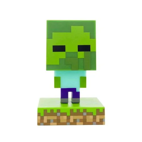 Paladone Minecraft Zombie Icon Light Lampada da Tavolo in BDP a Batteria