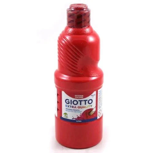 Giotto Tempera Pronta Flacone da 500 ml Rosso Scarlatto