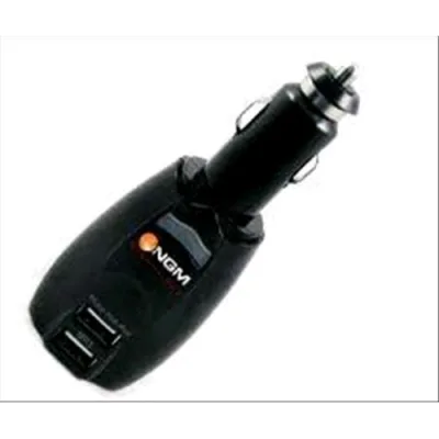 NGM Car & Travel 2USB Caricabatteria Auto e Rete 2USB Black
