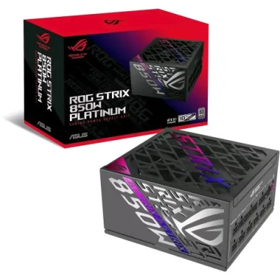 ASUS Rog Strix 850P Gaming Alimentatore 850 W Modulare 80 Plus Platinum Pcle Gen 5.0 ATX 3.1 Ventola con Doppio Cuscinetto a Sfera Nero