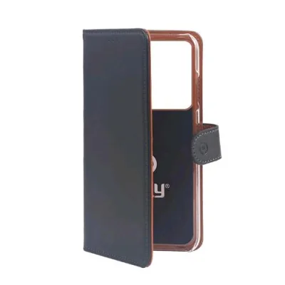 Celly Wally Samsung Galaxy S20 Custodia a Portafoglio in Similpelle Nera