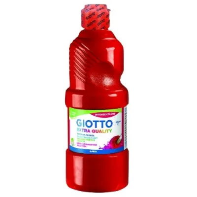 Giotto Tempera Pronta Flacone da 500 ml Rosso Vermiglione